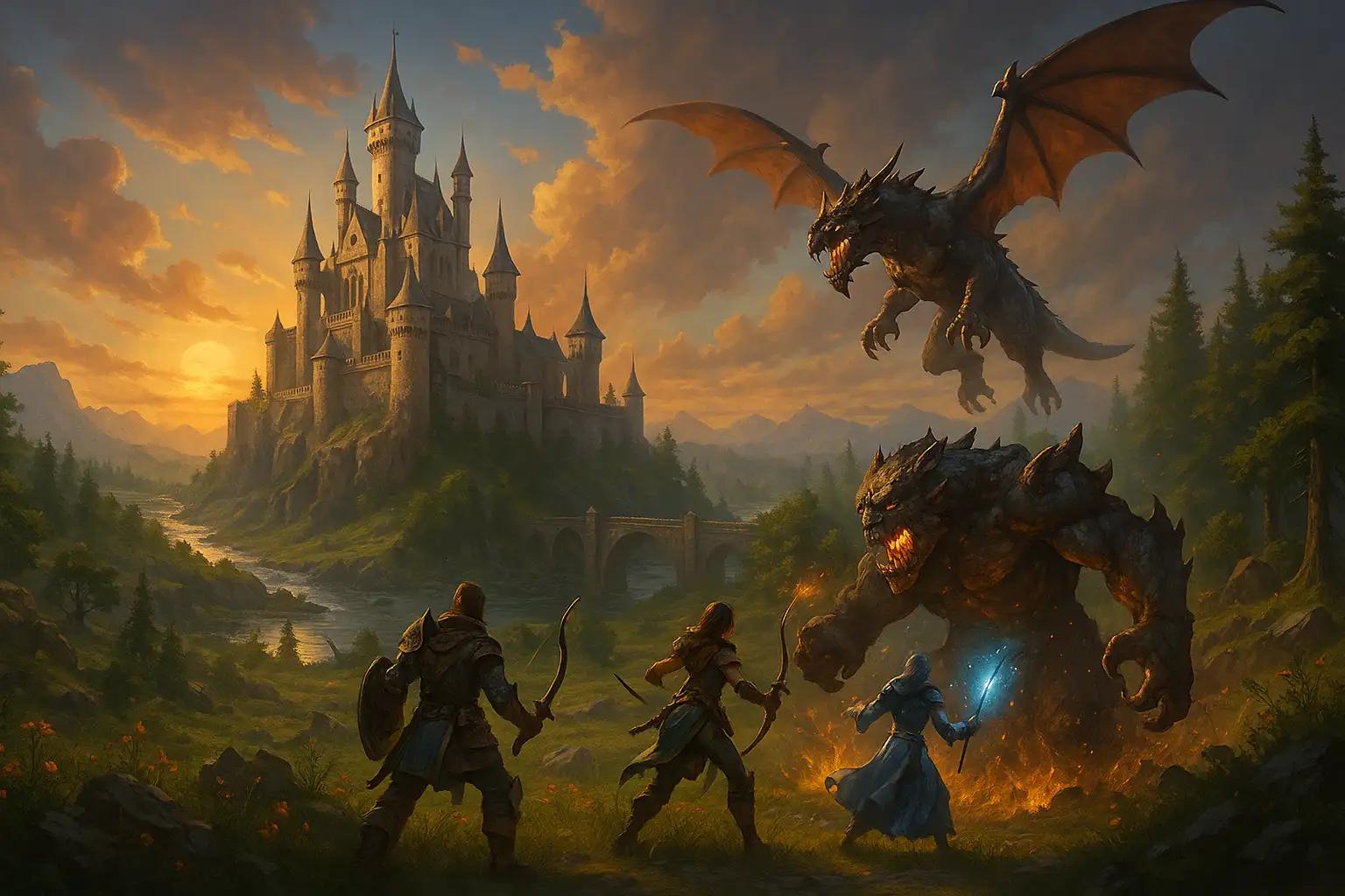 Фэнтези MMORPG с рейдами